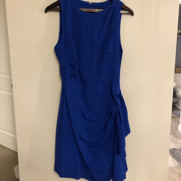 Sapphire Blue Cocktail Dress - Picture 3 of 4